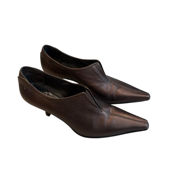 Donald J Pliner Lyndie Leather Ankle Booties in Bronze - Picture 5 of 16